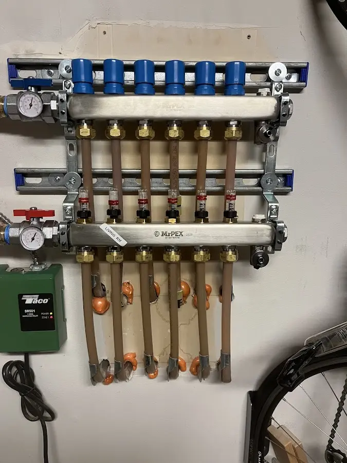 Plumber performing Gas Line Installation at a residential property in Tinley Park